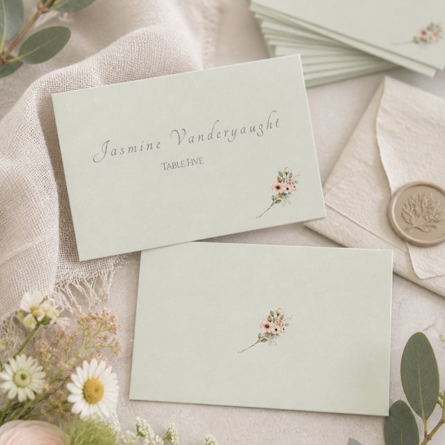 Cartões de Acompanhamento de Casamento Botânico So (Criador carregado)