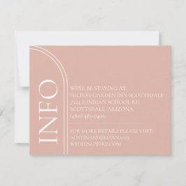 Cartões de Acompanhamento de Casamento com Acentos