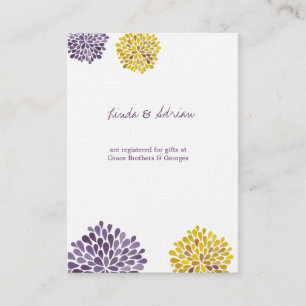 Cartões de Acompanhamento de Casamento com Flores