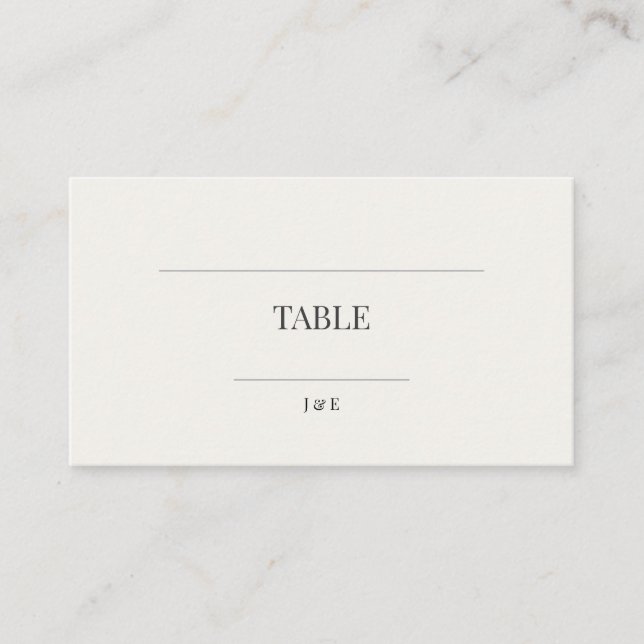 Cartões de Acompanhamento de Casamento Minimalista (Frente)