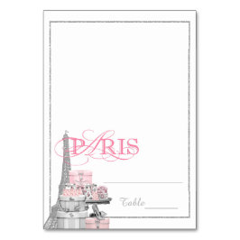 Cartões de Acompanhante Paris Rosa Tenteados