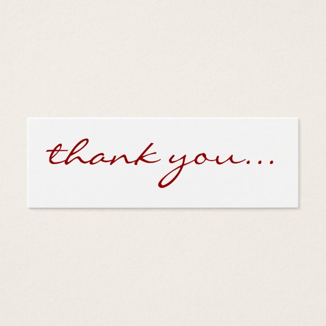 Cartões de Agradecimento  (Frente)