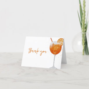 Cartões de Agradecimento Aperol Spritz Itália chá 