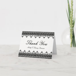 Cartões de Agradecimento Black Lace