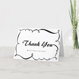 Cartões de Agradecimento Caprichosos Doodle Modern