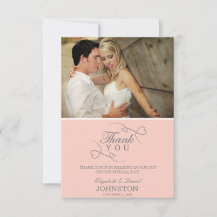 Cartões de Agradecimento Casamento