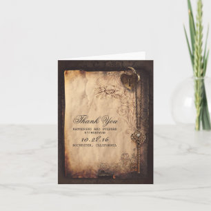 CARTÕES DE AGRADECIMENTO CASAMENTO CHAVE FECHADURA