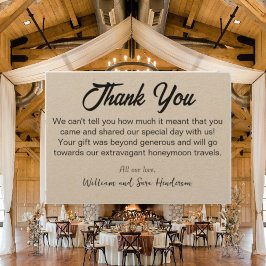 Cartões de Agradecimento Casamento kraft Cartões d
