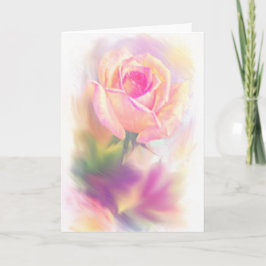 Cartões de Agradecimento com Rosa em Aquarela em T