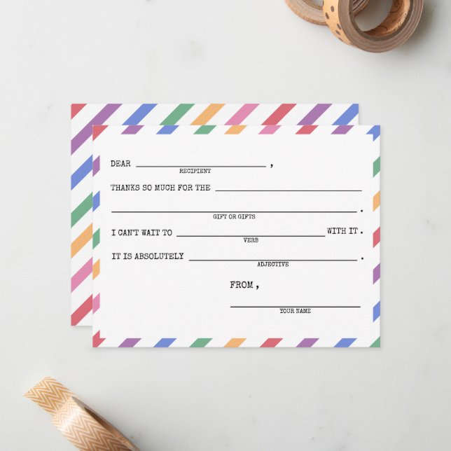 Cartões de agradecimento - Conjunto de 10 (Frente/Verso In Situ)