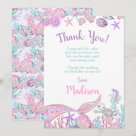 Cartões de Agradecimento da Sereia