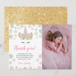 Cartões de agradecimento de aniversário de inverno