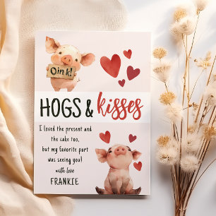 Cartões de Agradecimento de Aniversário Kids Hogs
