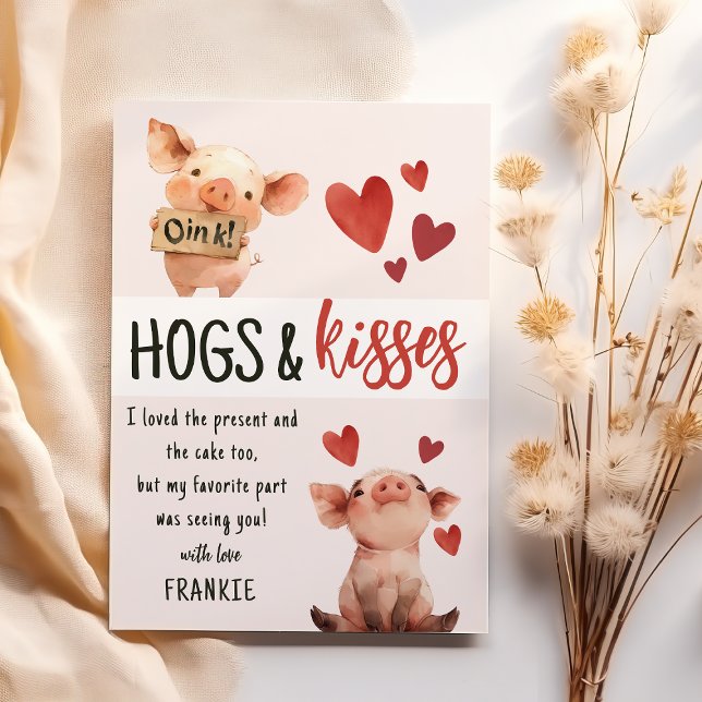 Cartões de Agradecimento de Aniversário Kids Hogs  (Criador carregado)