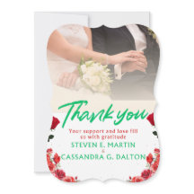 Cartões de Agradecimento de Casamento