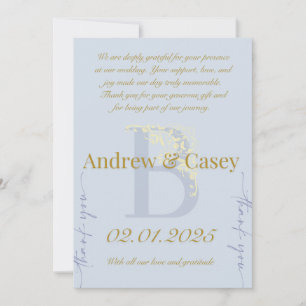 Cartões de Agradecimento de Casamento