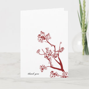 Cartões de Agradecimento de Casamento com Flor de 