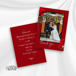 Cartões de Agradecimento de Casamento com Foto de