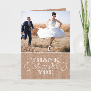 Cartões de Agradecimento de Casamento com Impressã
