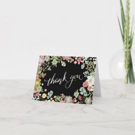 Cartões de Agradecimento de Casamento com Jardim F