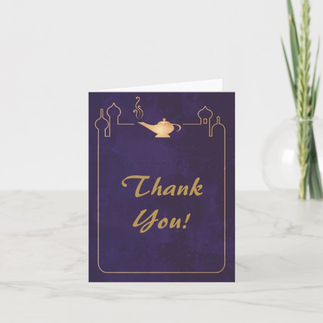 Cartões de Agradecimento de Casamento da Lâmpada M (Frente)