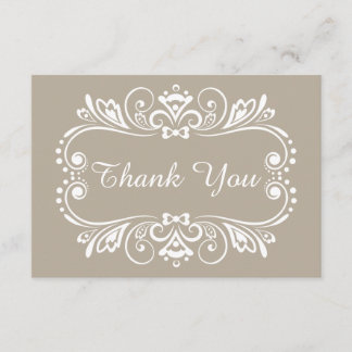 Cartões de Agradecimento de Casamento Elegantes Be