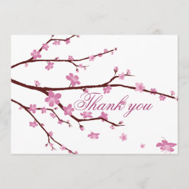 Cartões de Agradecimento de Casamento Flor de Cere