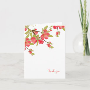 Cartões de Agradecimento de Casamento Flor de Cere