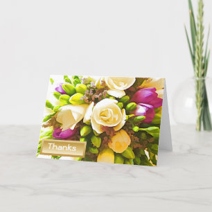 Cartões de Agradecimento de Casamento Florais