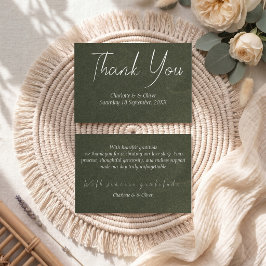Cartões de Agradecimento de Casamento Minimalistas
