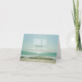 Cartões de Agradecimento de Casamento na Praia