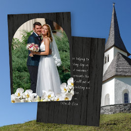 Cartões de Agradecimento de Casamento Orquídeas Ma