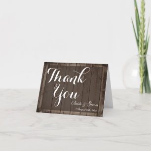 Cartões de Agradecimento de Casamento Personalizad