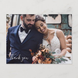 Cartões de agradecimento de casamento personalizad
