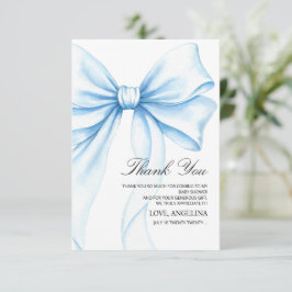 Cartões de Agradecimento de Chás de Bebê Arco Azul
