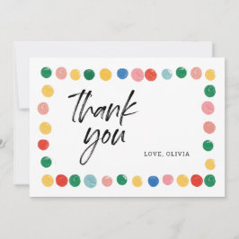 Cartões de agradecimento de festa de aniversário d