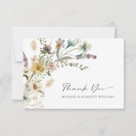 Cartões de Agradecimento de Flor Silvestre