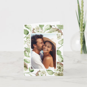 Cartões de Agradecimento de Fotos de Casamento Hor