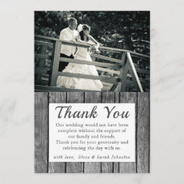 Cartões de Agradecimento de Fotos de Casamento Rús