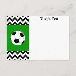 Cartões de agradecimento de futebol