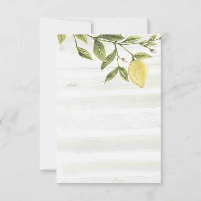 Cartões de agradecimento de limão (Frente)