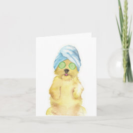 Cartões de Agradecimento de Morkie Poo em Aquarela