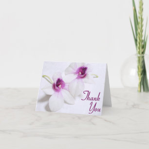 Cartões de agradecimento de orquídea