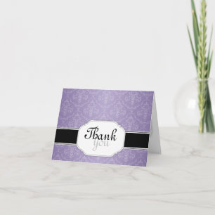 Cartões de agradecimento do Elegante Moderno Roxo