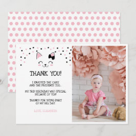 Cartões de Agradecimento do Gatinho com Foto