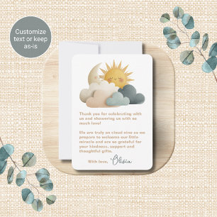 Cartões de Agradecimento do Tema Chuvinha de Estre