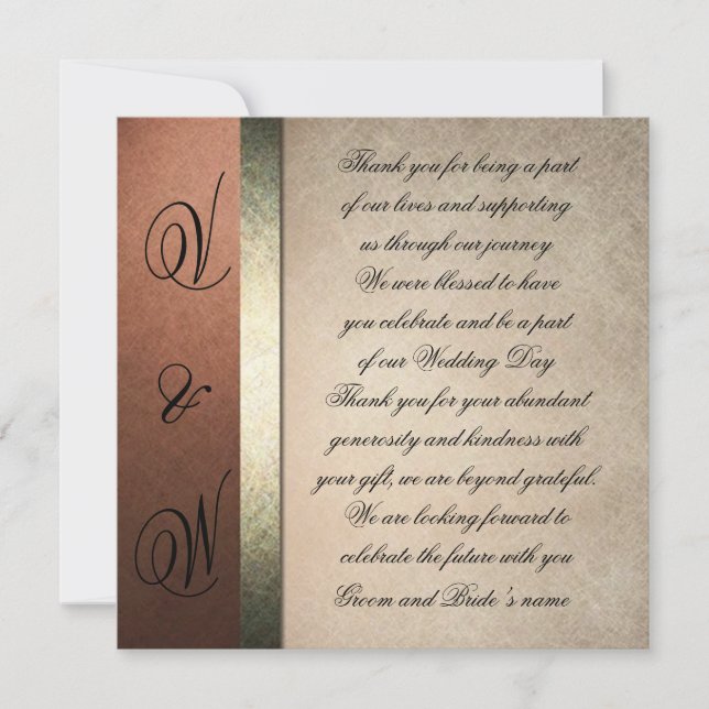 Cartões de agradecimento e Na moda (Frente)