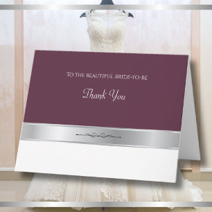 Cartões de Agradecimento Editorial Mulberry Bridal
