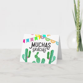 Cartões de Agradecimento Fiesta-temáticos Muchas G
