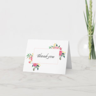 Cartões de Agradecimento Florais Boêmios